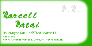 marcell matai business card